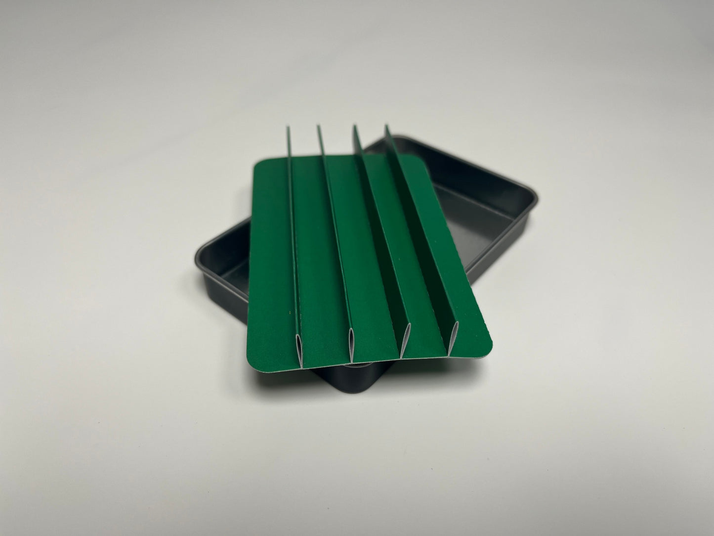 5 dividers Cardboard Insert in Green