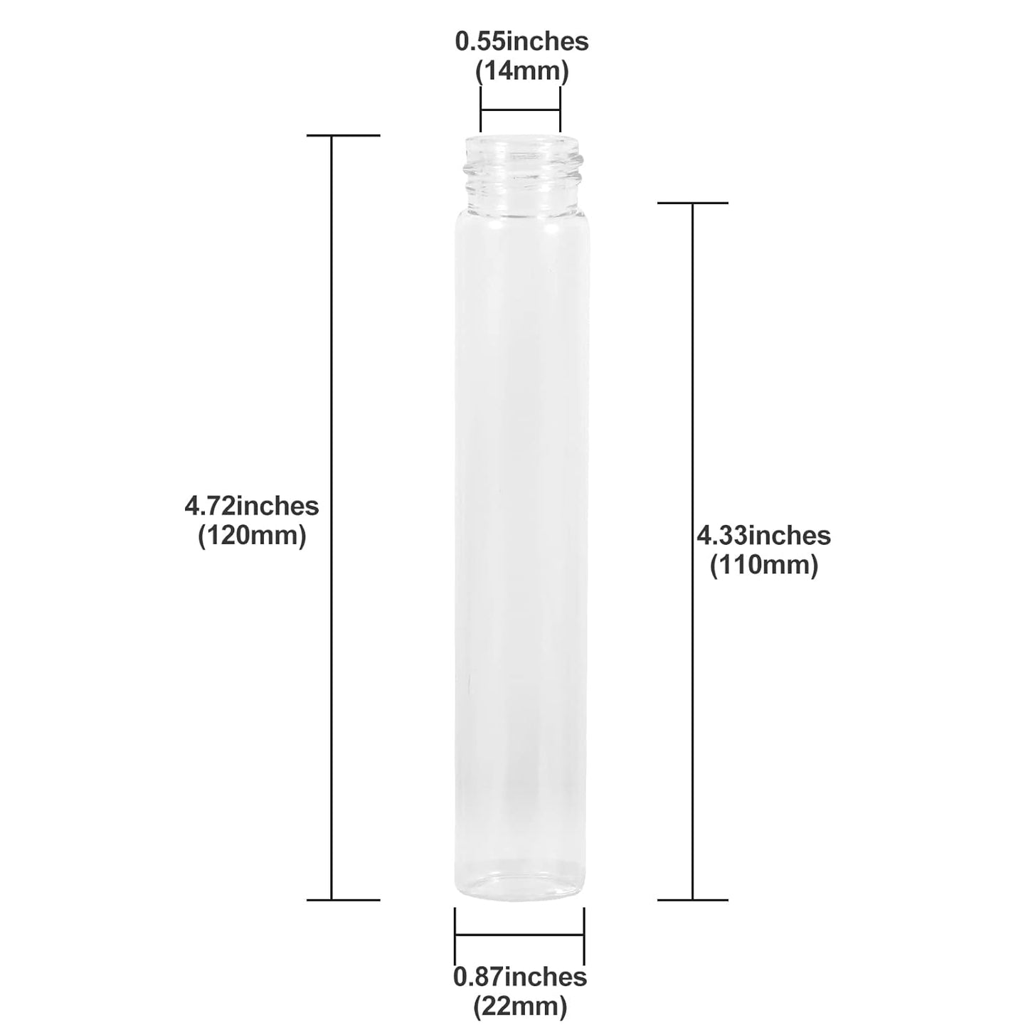 (Sample - 1 PC) Glass Pre-Roll Tube
