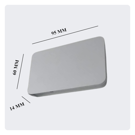 White Metal Slide Pre-Roll Tin Box – Child-Resistant, 5 Dividers & Warning Label