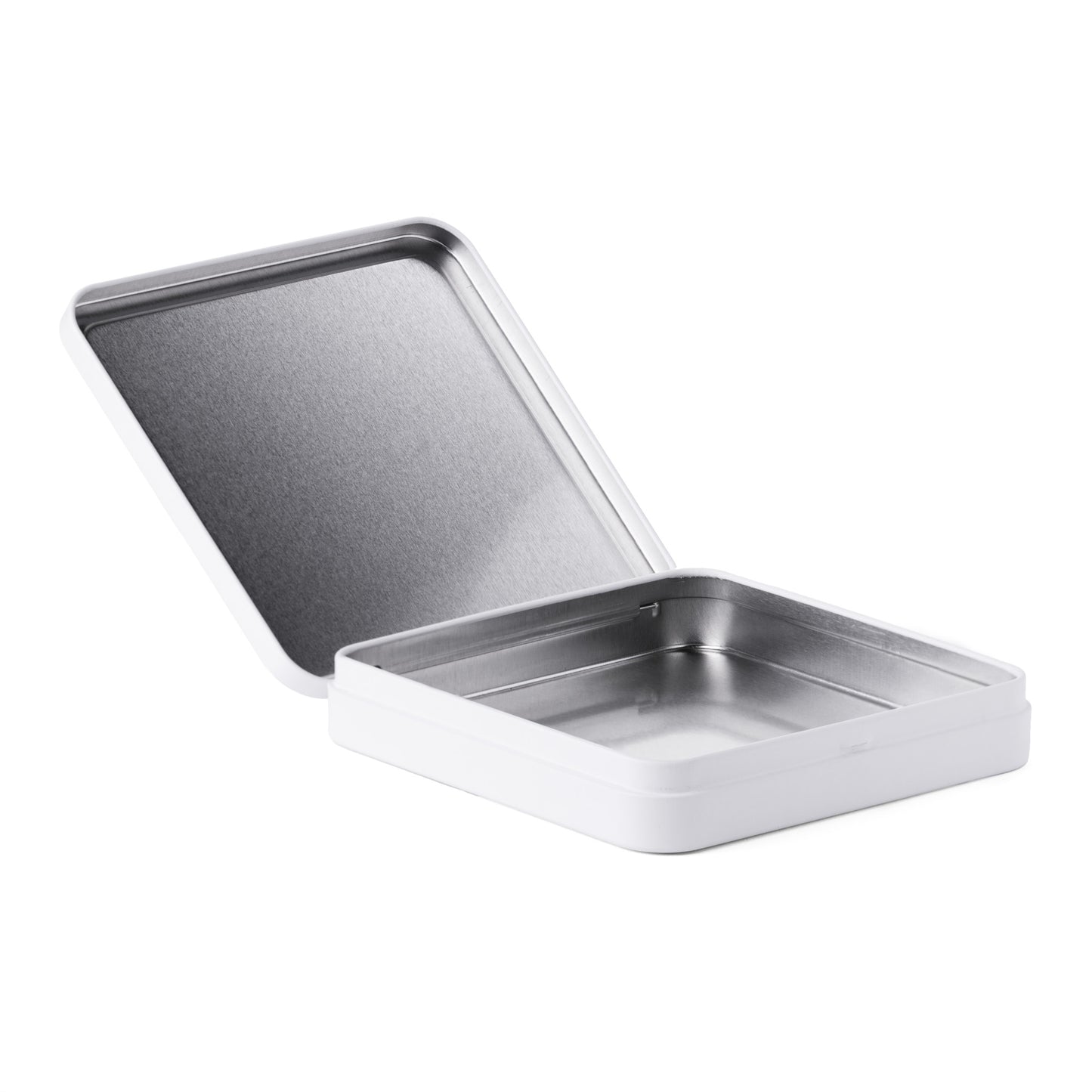 White Square Child-Resistant Tin Box