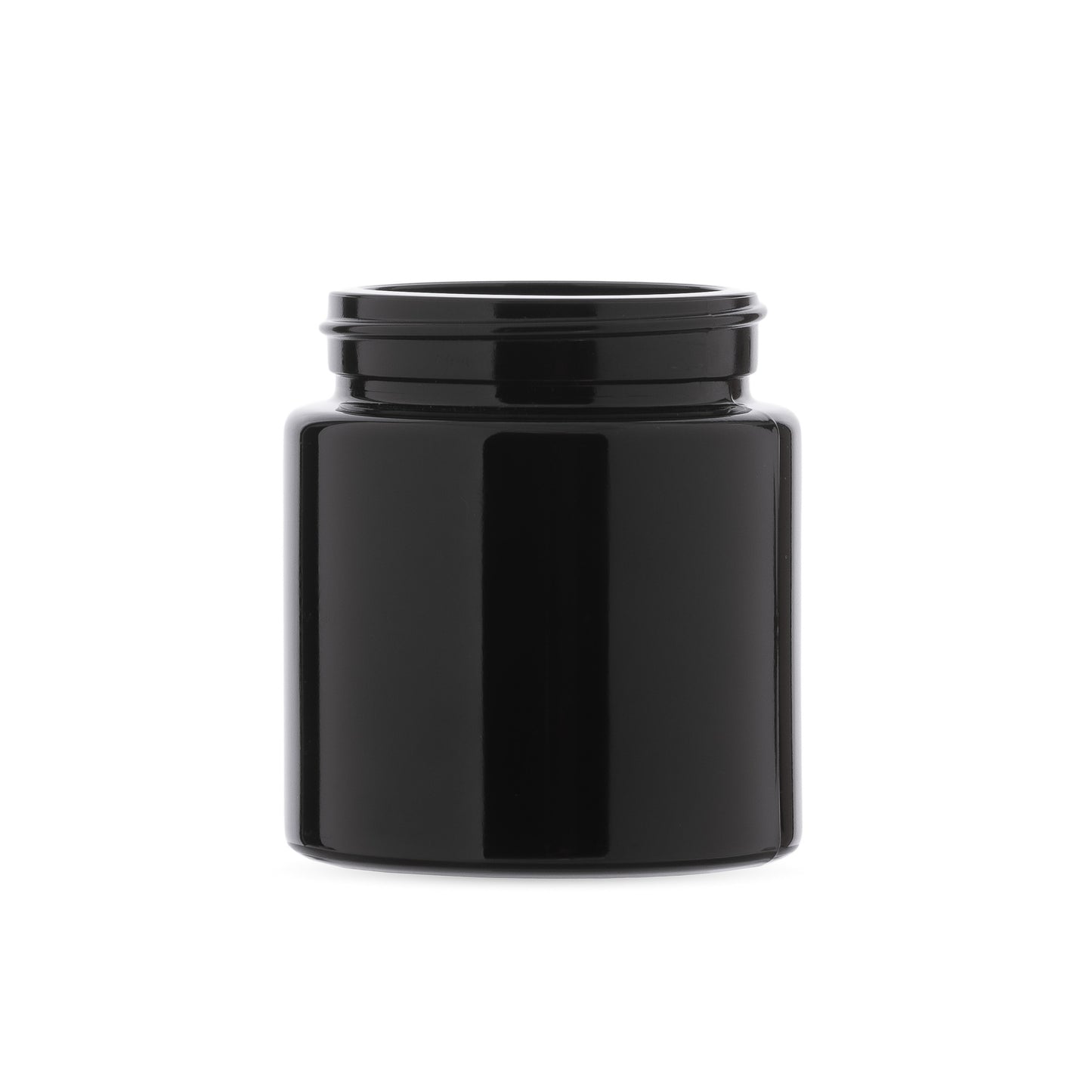 4oz Black Opaque Glass Jar without Lid