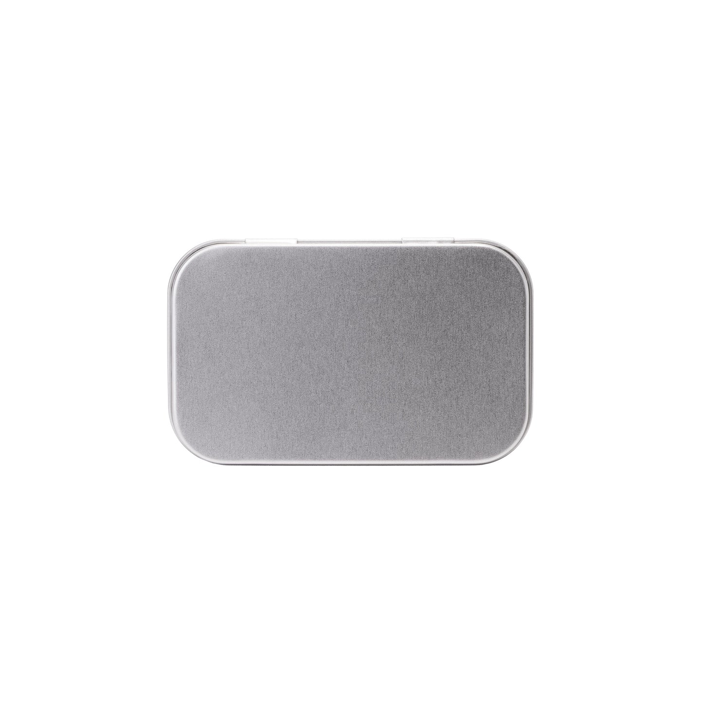 100mm Silver Hinged Tin – Child-Resistant Box for Edibles & Joints