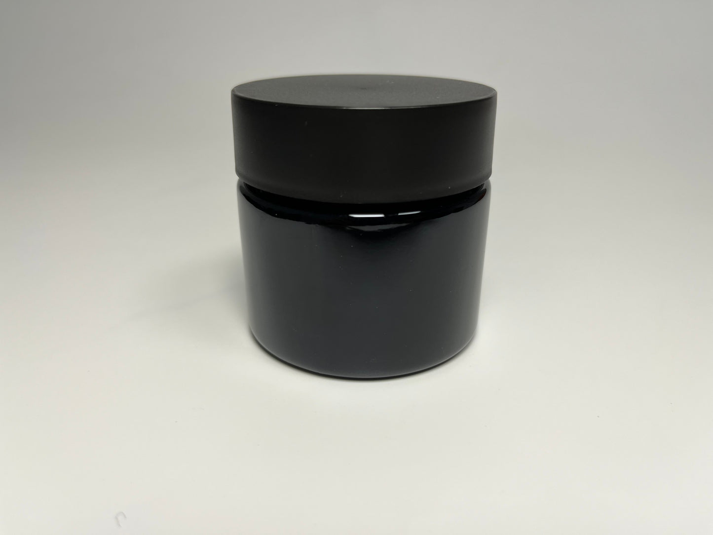 53-400 3oz Black Opaque Glass Jar without Lid