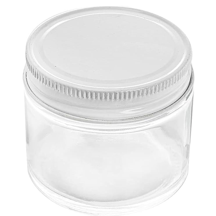 56-410 3oz Clear Glass Jar with Metal Cap