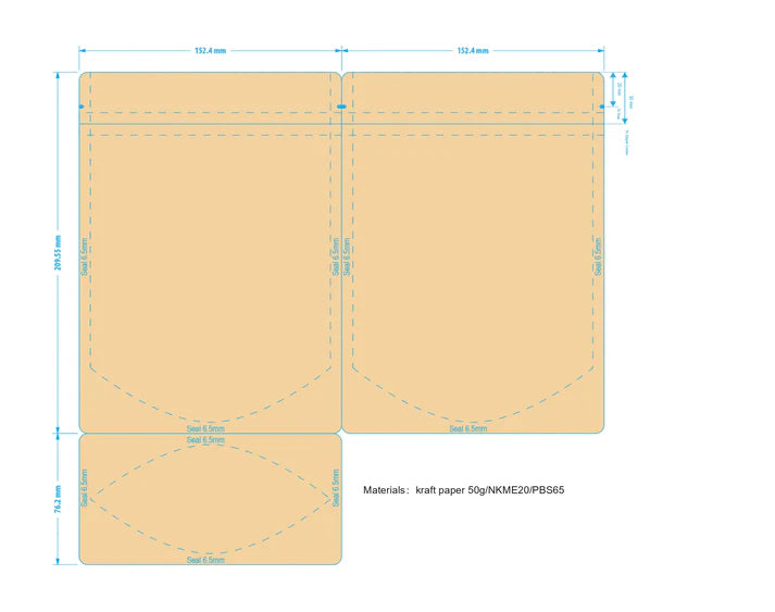Wholesale kraft compostable stand-up pouches for retail and bulk packaging