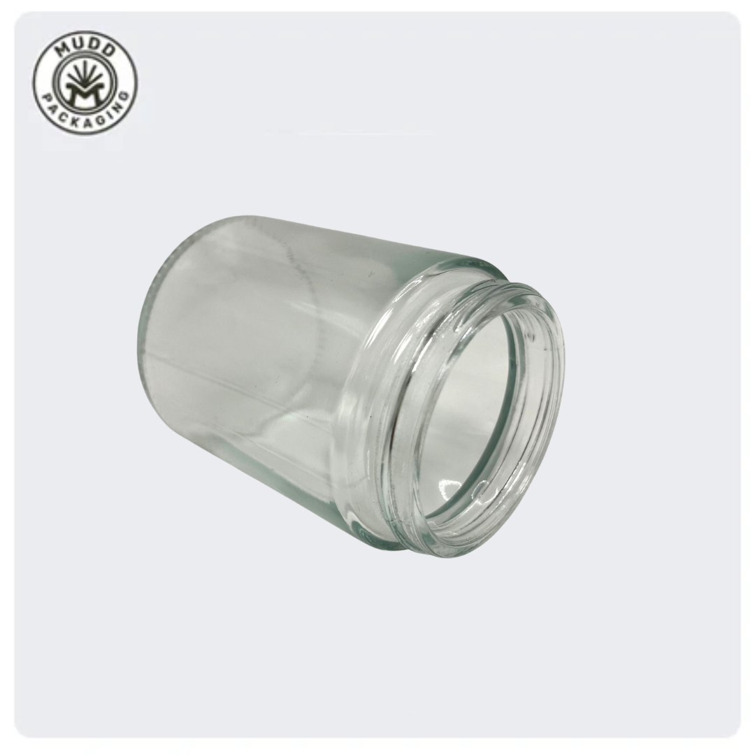 6oz Transparent Glass Jar with Metal Cap