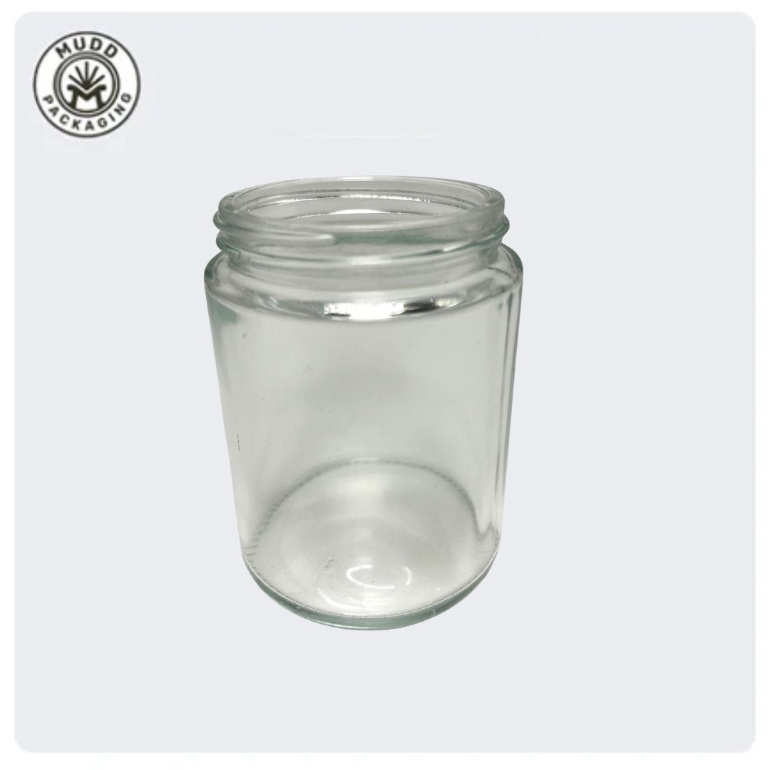 6oz Transparent Glass Jar with Metal Cap