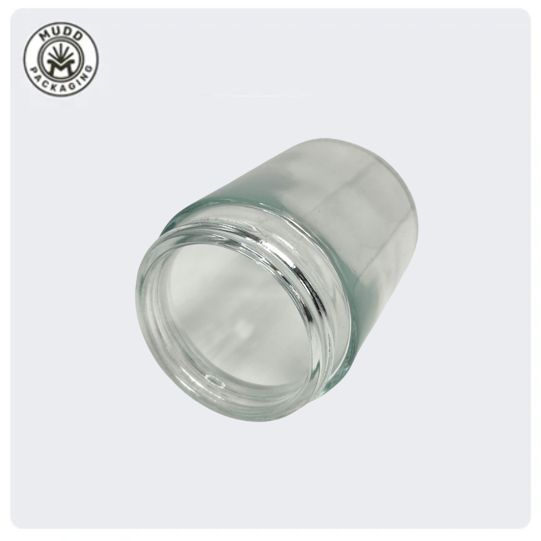 6oz Transparent Glass Jar with Metal Cap