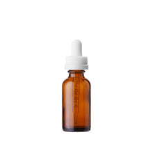 1 oz Amber Boston Round Bottle with Graduated CR Glass Dropper