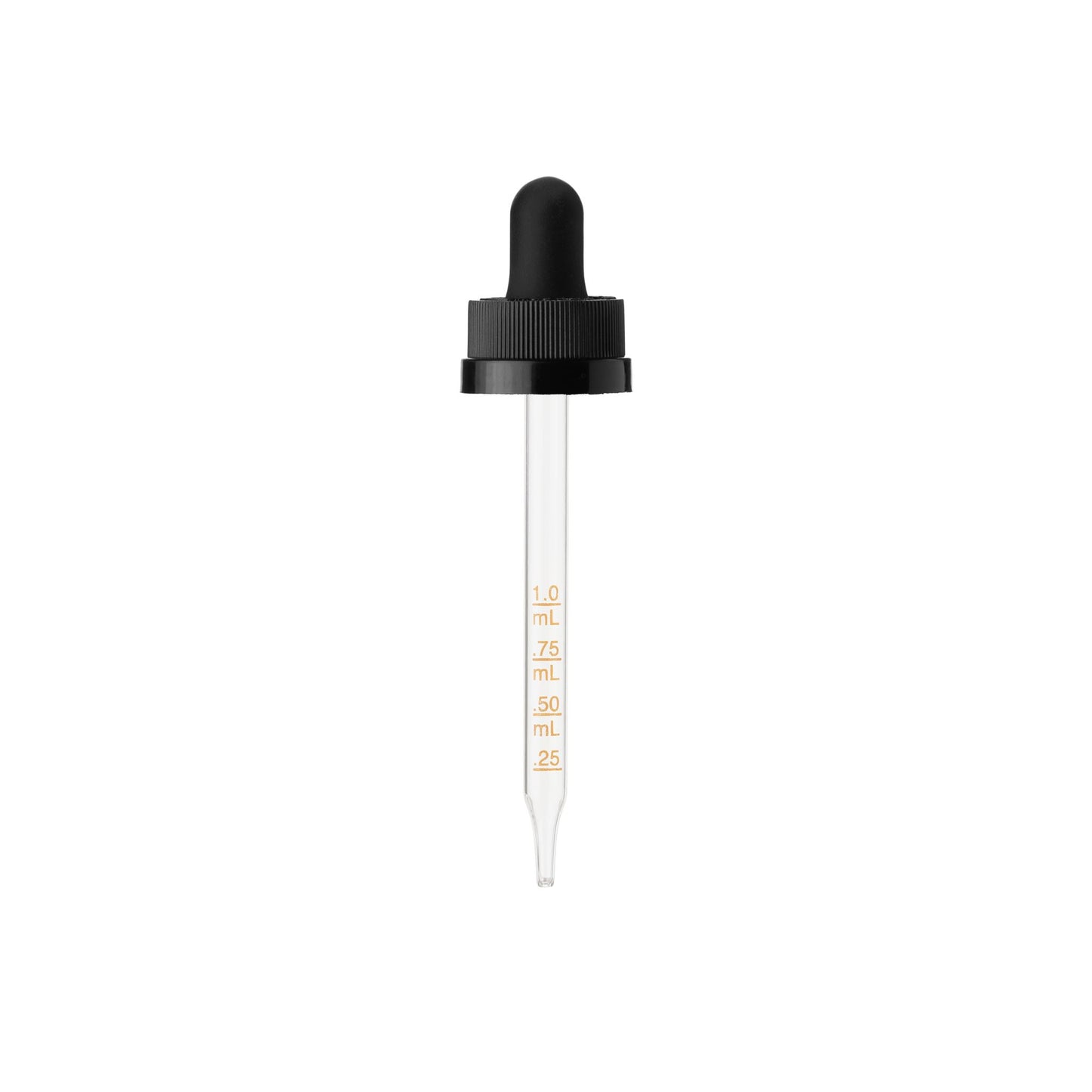 2 oz Amber Boston Round Bottle with Graduated CR Glass Dropper