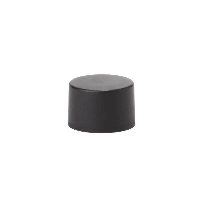 20-415 black child-resistant PP cap with PE insert for cannabis packaging tubes