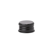Black 20-415 aluminum metal cap with PE liner for glass tube packaging