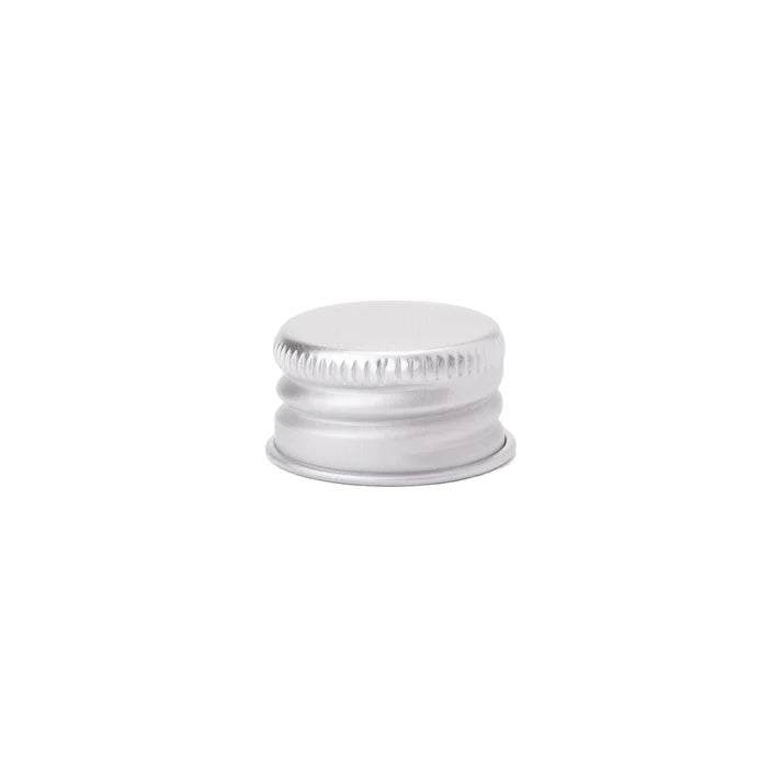 Silver 20-415 aluminum metal cap with insert liner for packaging tubes