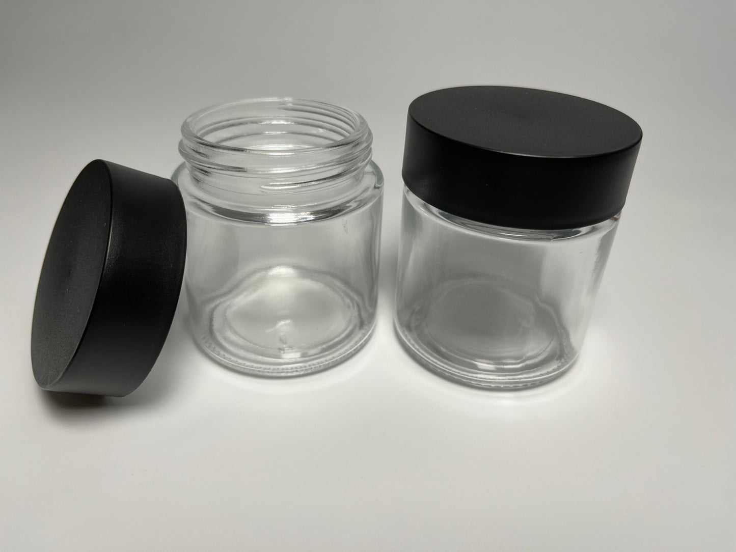 4OZ 53-400 Transparent Glass Jar