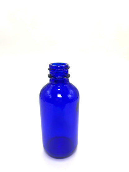 2 oz Cobalt Blue Boston Round Bottle with Graduated CR Glass Dropper