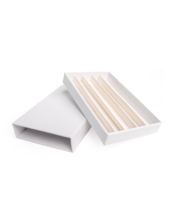 Cardboard Push-Pack for 5 Prerolls (White with Dividers)