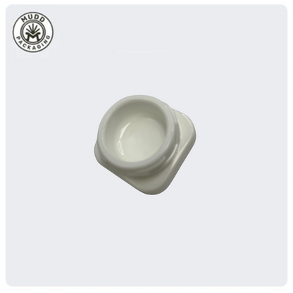 5ml White Opaque Concentrate Jar with White CR Lid