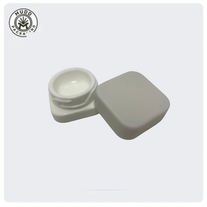 5ml White Opaque Concentrate Jar with White CR Lid