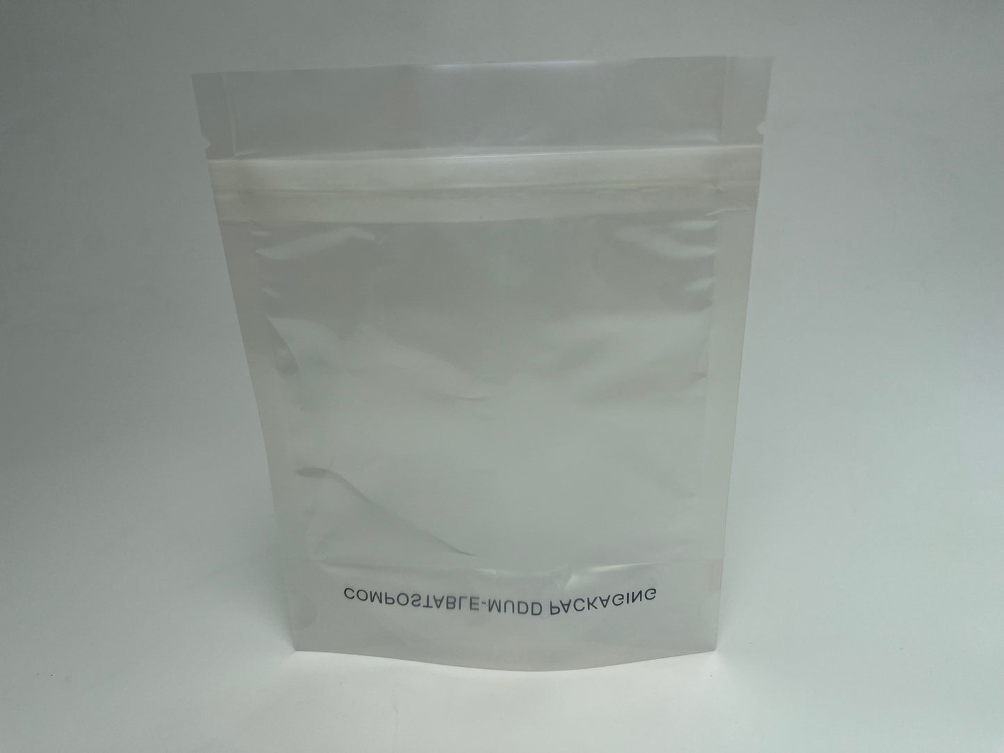 1/4oz Transparent Compostable Stand Up Pouch
