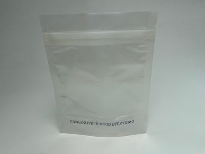 1/4oz Transparent Compostable Stand Up Pouch