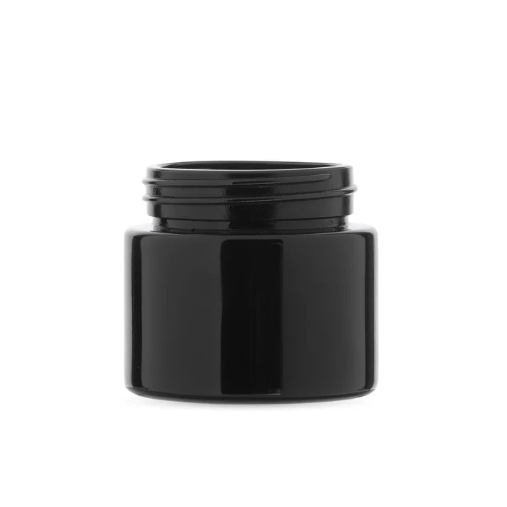 3oz 53-400 black opaque glass jar for cannabis flower and light-sensitive products