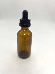 2 oz Amber Boston Round Bottle with Graduated CR Glass Dropper