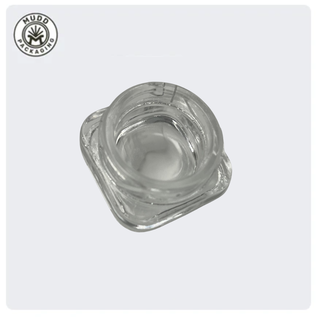 5ml Transparent Concentrate Jar with Black CR Lid
