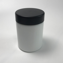4oz White Opaque Glass Jar with Child Resistant Cap