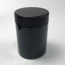 4oz Black Opaque Glass Jar with Child Resistant Cap