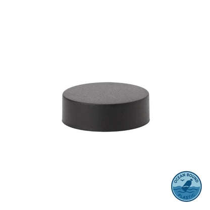 53-400 ocean plastic child-resistant cap, black, with foil induction liner