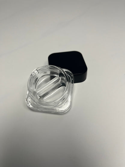 Clear Glass Two Split Concentrate Jar | 9ml