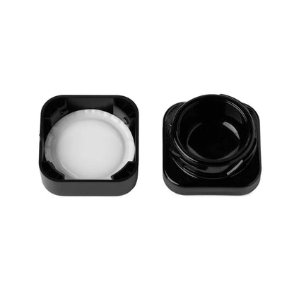 5mL black opaque glass concentrate jar with matte finish for discreet storage mudd packaging