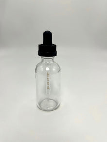 2 oz Clear Boston Round Bottle with Graduated CR Glass Dropper
