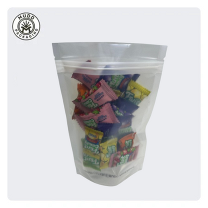 4oz Transparent Compostable Stand Up Pouches