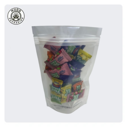 4oz Transparent Compostable Stand Up Pouches