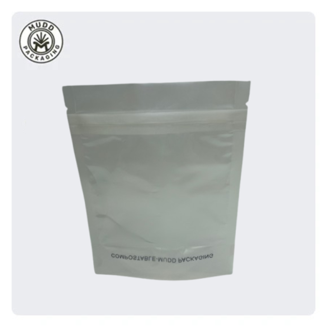 1/4oz Transparent Compostable Stand Up Pouch