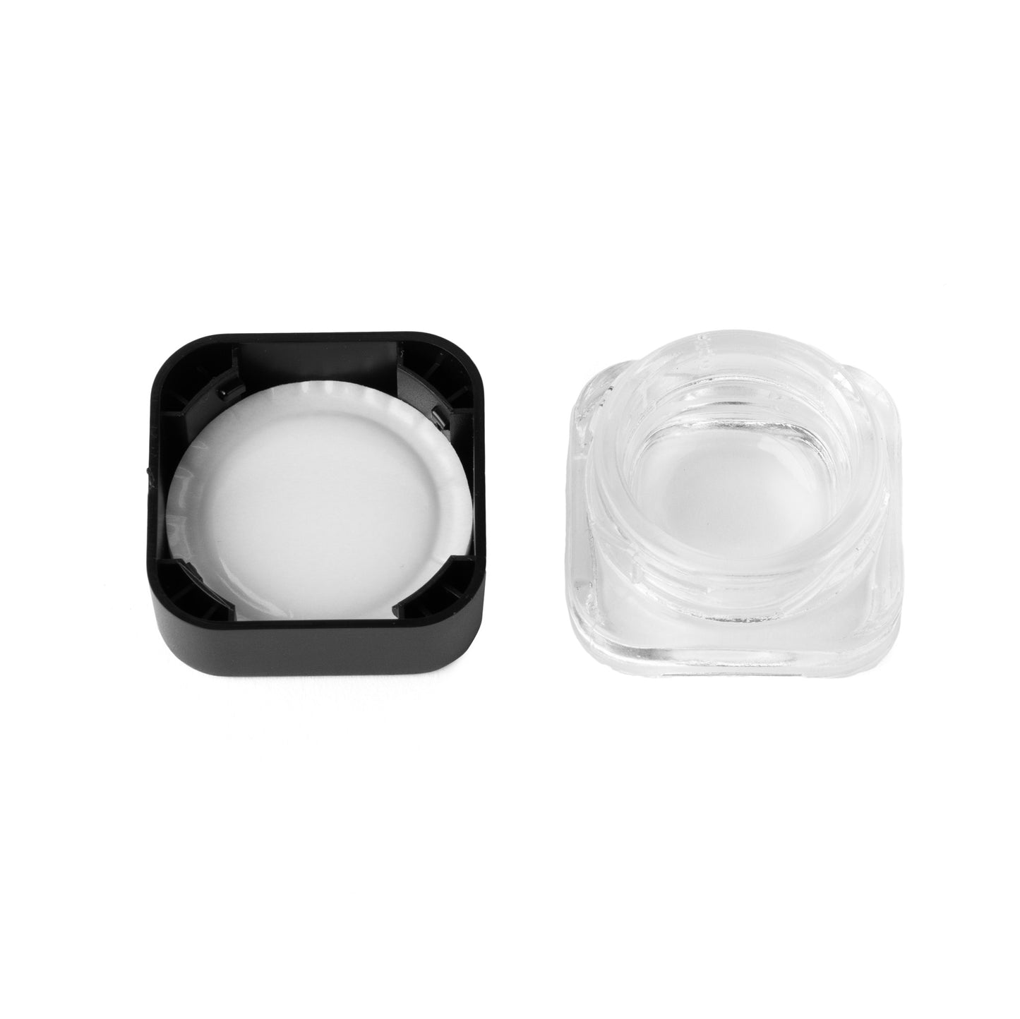 5ml Transparent Concentrate Jar with Black CR Lid