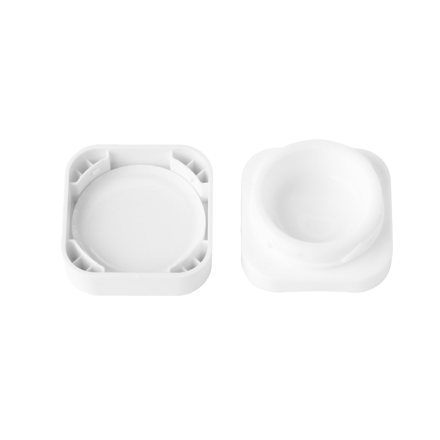 9ml White Opaque Concentrate Jar With White CR Lid