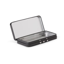 120mm Black Hinged Tin – Child-Resistant Box for Edibles & Joints
