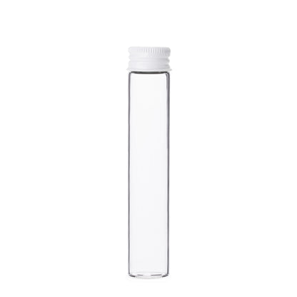 22x116mm Clear Glass Tube with Metal Cap (300/case)