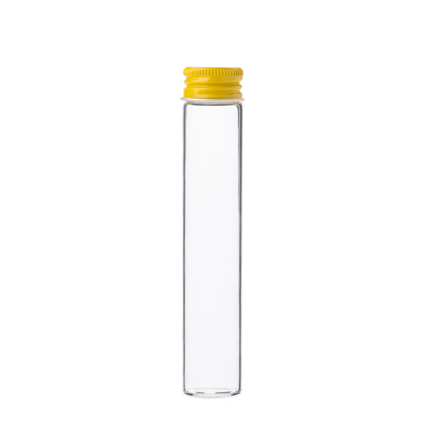 22x116mm Clear Glass Tube with Metal Cap (300/case)
