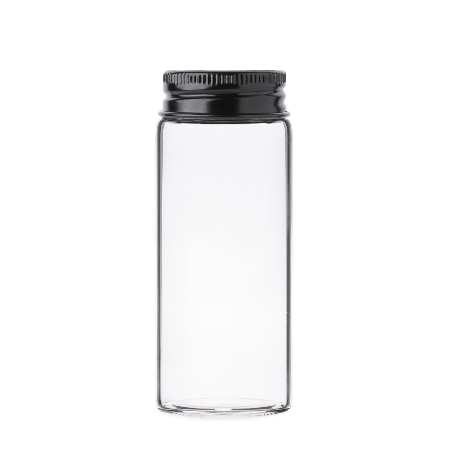 37x90mm Clear Glass Tube with Child Resistant or Metal Cap