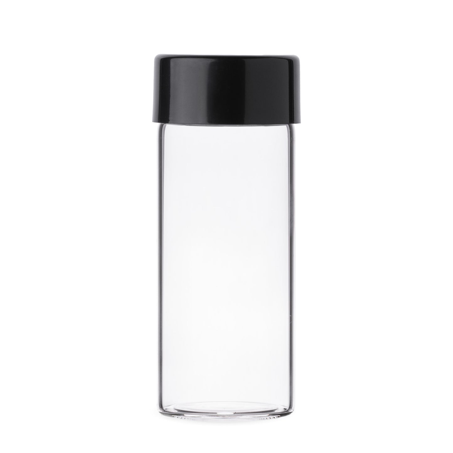 37x90mm Clear Glass Tube with Child Resistant or Metal Cap