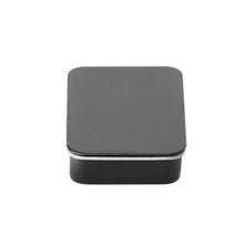 80mm Black Slide Tin – Child-Resistant Pre-Roll Box with 5 Dividers & Warning Label