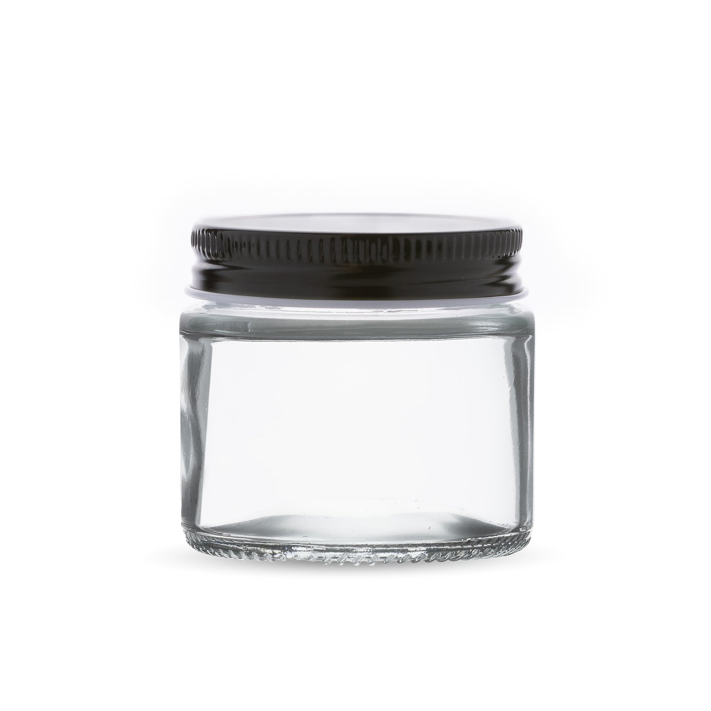 3oz Transparent Glass Jar with Metal Cap
