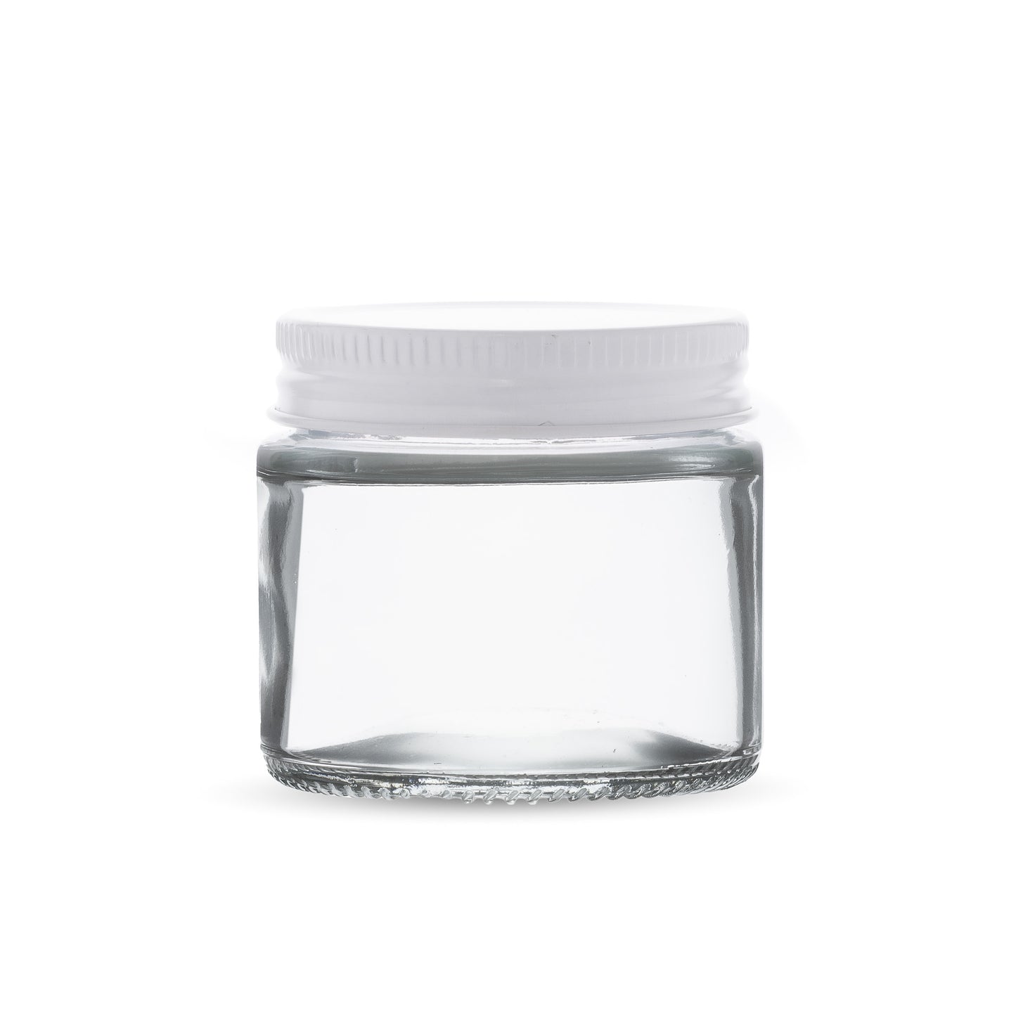 3oz Transparent Glass Jar with Metal Cap