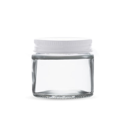 3oz Transparent Glass Jar with Metal Cap