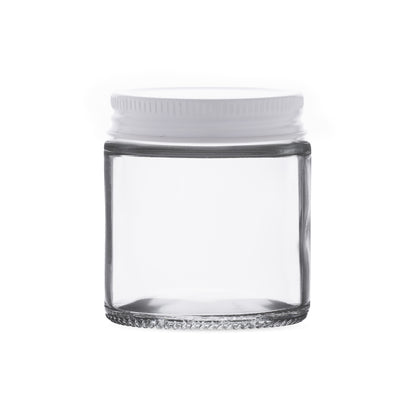 4oz Transparent Glass Jar with Metal Cap