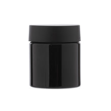 4oz Black Opaque Glass Jar with Child Resistant Cap