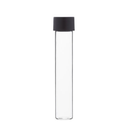 22x116mm Clear Glass Tube with Child Resistant Cap (300/case)